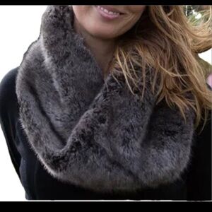Infinity Buttery soft fluffy luxurious winter faux fur neck warmer loop scarf